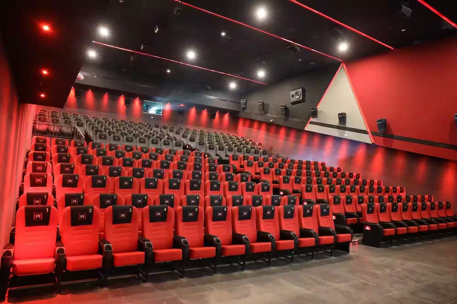 Close-up view of Brandwave Furniture multiplex cinema chair build quality